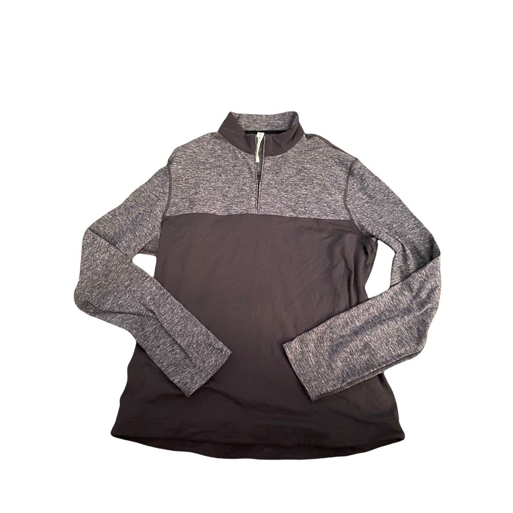 lululemon athletica Two-Tone Gray Long Sleeve Tee